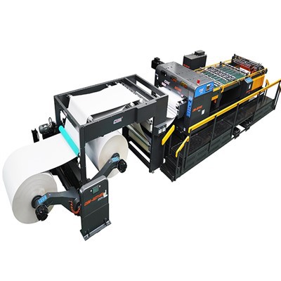 Nagy pontosságú kettős forgókés papírlapoló gép